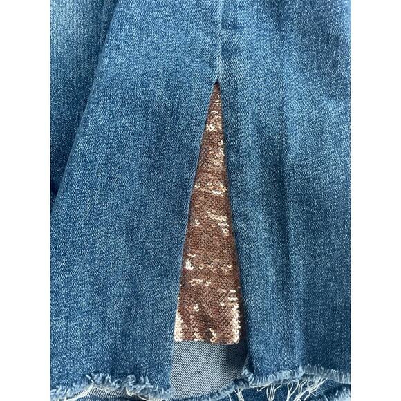 7 For All Mankind Luxe Vintage Sequin Flare Jean 26 - Picture 9 of 9